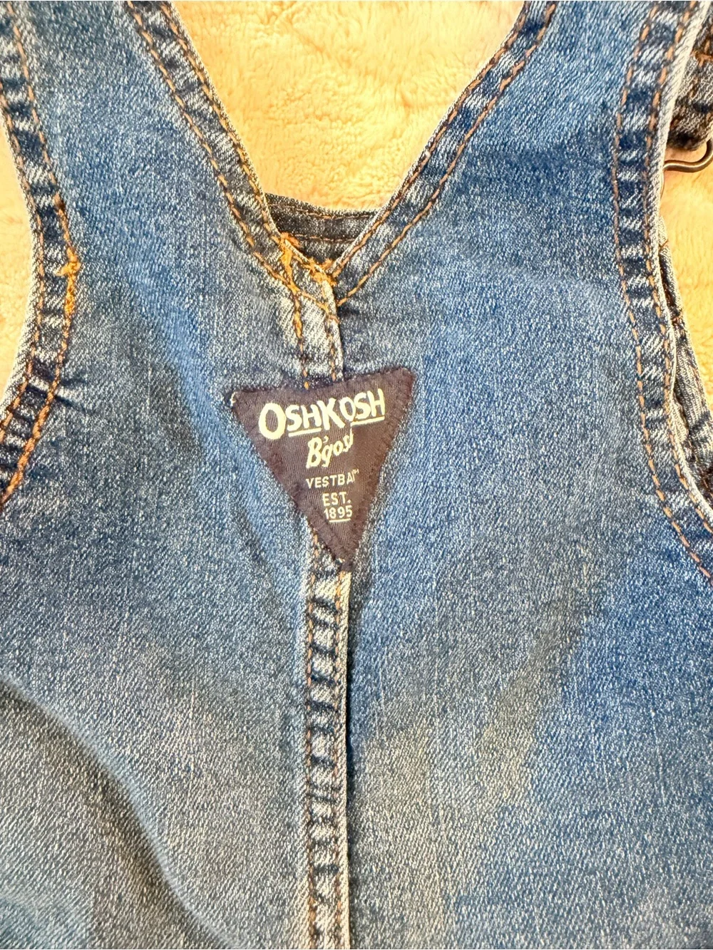 OshKosh B'gosh Faded Blue Denim Toddler Overalls